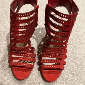 Vince Camuto red wedges